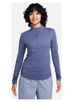 Damska koszulka z długim rękawem z wełny do biegania Nike Dri-FIT Swift - Niebieski ze sklepu Nike poland w kategorii Bluzki damskie - zdjęcie 165095101