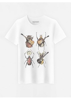 WOOOP Koszulka &quot;Beetles&quot; w kolorze białym ze sklepu Limango Polska w kategorii T-shirty męskie - zdjęcie 165096250