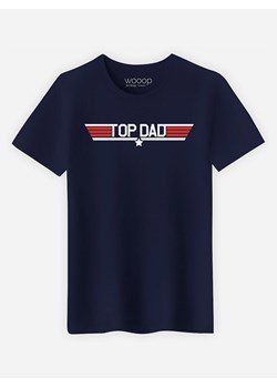 WOOOP Koszulka &quot;Top Dad&quot; w kolorze granatowym ze sklepu Limango Polska w kategorii T-shirty męskie - zdjęcie 165096284