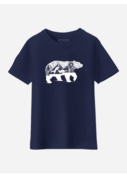 WOOOP Koszulka &quot;Bear and Foxes&quot; w kolorze granatowym ze sklepu Limango Polska w kategorii T-shirty chłopięce - zdjęcie 165096301