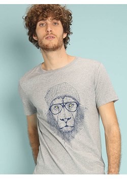 WOOOP Koszulka &quot;Cool lion&quot; w kolorze szarym ze sklepu Limango Polska w kategorii T-shirty męskie - zdjęcie 165097253