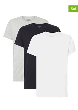 CALVIN KLEIN UNDERWEAR Koszulki (3 szt.) w kolorze szarym, czarnym i białym ze sklepu Limango Polska w kategorii T-shirty męskie - zdjęcie 165097882