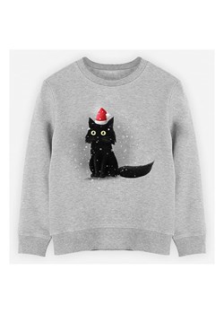 WOOOP Bluza &quot;Christmas Cat&quot; w kolorze szarym ze sklepu Limango Polska w kategorii Bluzy dziewczęce - zdjęcie 165097884