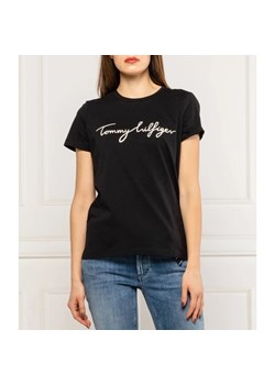 Tommy Hilfiger T-shirt | Regular Fit ze sklepu Gomez Fashion Store w kategorii Bluzki damskie - zdjęcie 165098273
