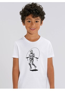 WOOOP Koszulka &quot;Stormtrooper Skipping&quot; w kolorze białym ze sklepu Limango Polska w kategorii T-shirty męskie - zdjęcie 165100261