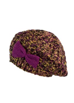Damskie berety z kokardą ze sklepu JK-Collection w kategorii Czapki zimowe damskie - zdjęcie 165101070
