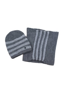 Komplet Minimalistic stripes ze sklepu JK-Collection w kategorii Komplety czapka i szalik damskie - zdjęcie 165103504