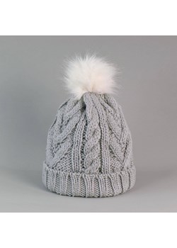 Czapka Króliczy pompon ze sklepu JK-Collection w kategorii Czapki zimowe damskie - zdjęcie 165124933