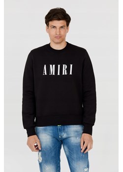 AMIRI Czarna bluza męska z dużym białym logo, Wybierz rozmiar S ze sklepu outfit.pl w kategorii T-shirty męskie - zdjęcie 165140512