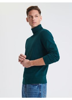 Sinsay - Sweter z golfem - zielony ze sklepu Sinsay w kategorii Swetry męskie - zdjęcie 165141320