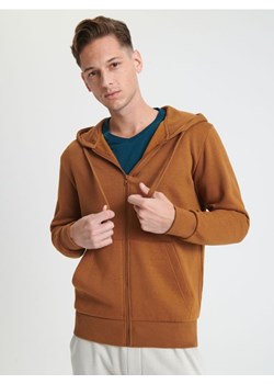 Sinsay - Bluza rozpinana basic - brązowy ze sklepu Sinsay w kategorii Bluzy męskie - zdjęcie 165141464