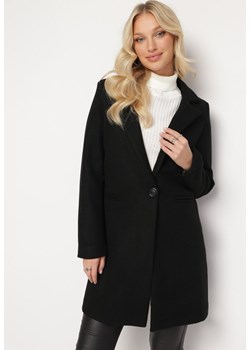 Czarny Płaszcz Sone ze sklepu Born2be Odzież w kategorii Płaszcze damskie - zdjęcie 165152410