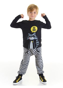 Denokids 2-częściowy zestaw &quot;Raccoon Boy&quot; w kolorze szaro-czarnym ze sklepu Limango Polska w kategorii Komplety chłopięce - zdjęcie 165154280