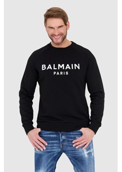 BALMAIN Czarna bluza męska z logo, Wybierz rozmiar S ze sklepu outfit.pl w kategorii Bluzy męskie - zdjęcie 165156473