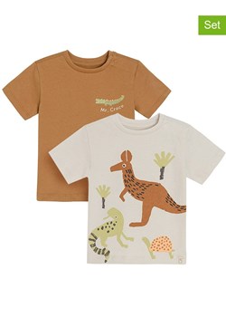 COOL CLUB Koszulki (2 szt.) w kolorze beżowo-jasnobrązowym ze sklepu Limango Polska w kategorii Koszulki niemowlęce - zdjęcie 165168523