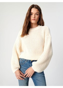 Sinsay - Sweter ażurowy - kremowy ze sklepu Sinsay w kategorii Swetry damskie - zdjęcie 165176450