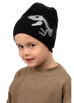 Czapka chłopięca czarna T- REX ze sklepu 5.10.15 w kategorii Czapki dziecięce - zdjęcie 165178903