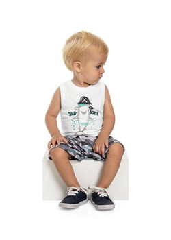 Komplet chłopięcy t-shirt z rekinem + spodenki ze sklepu 5.10.15 w kategorii Komplety niemowlęce - zdjęcie 165180731