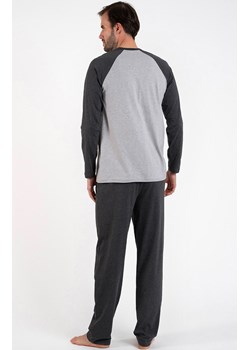 Męska piżama z długim rękawem i długimi spodniami szara Morten, Kolor szary melanż, Rozmiar S, Italian Fashion ze sklepu Intymna w kategorii Piżamy męskie - zdjęcie 165193452
