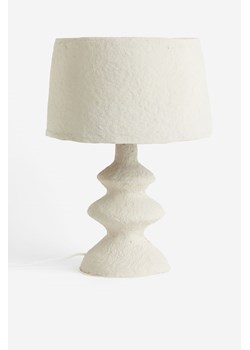 H & M - Lampa stołowa z masy papierowej - Biały ze sklepu H&M w kategorii Lampiony i lampki - zdjęcie 165209011