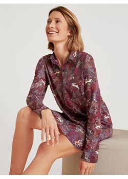 Koszula nocna z bawełny Calida fioletowa 31533 ze sklepu piubiu_pl w kategorii Koszule nocne - zdjęcie 165211582