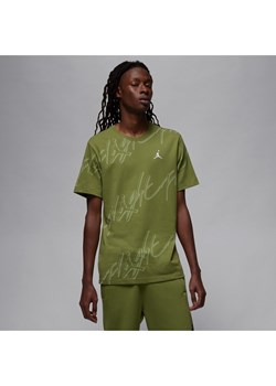 T-shirt męski Jordan Flight Essentials - Zieleń ze sklepu Nike poland w kategorii T-shirty męskie - zdjęcie 165213233