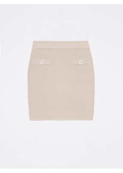Mohito - Ołówkowa spódnica mini - beżowy ze sklepu Mohito w kategorii Spódnice - zdjęcie 165218381