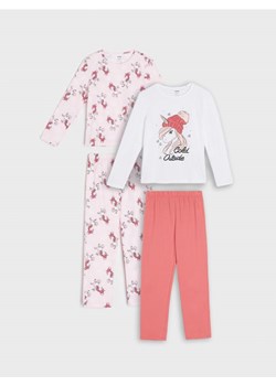 Sinsay - Piżamy 2 pack - różowy ze sklepu Sinsay w kategorii Piżamy dziecięce - zdjęcie 165219652