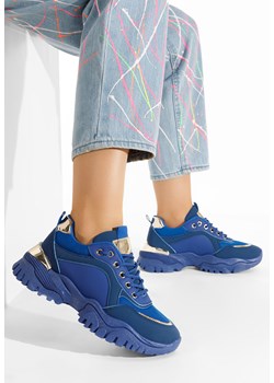 Niebieskie sneakersy damskie Letania ze sklepu Zapatos w kategorii Buty sportowe damskie - zdjęcie 165297222