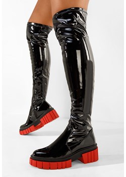 Czarne długie kozaki za kolano Dolaria V3 ze sklepu Zapatos w kategorii Kozaki damskie - zdjęcie 165297803