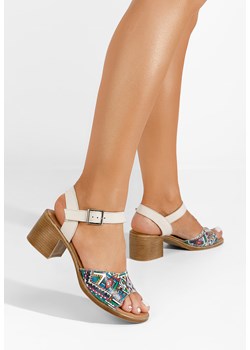 Beżowe sandały damskie skórzane Thalesia ze sklepu Zapatos w kategorii Sandały damskie - zdjęcie 165298081