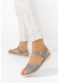 Szare sandały damskie skórzane Viadana V2 ze sklepu Zapatos w kategorii Sandały damskie - zdjęcie 165298152
