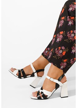 Czarne sandały na słupku Viona ze sklepu Zapatos w kategorii Sandały damskie - zdjęcie 165298171