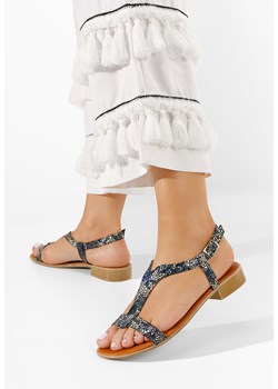 Wielokolorowy sandały damskie skórzane Nocella V4 ze sklepu Zapatos w kategorii Sandały damskie - zdjęcie 165298244