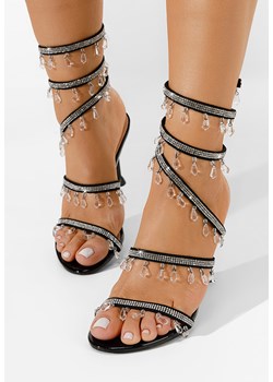Czarne sandały na szpilce Calisa ze sklepu Zapatos w kategorii Sandały damskie - zdjęcie 165298582