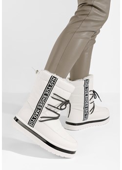 Białe zimowe buty damskie Loraeva ze sklepu Zapatos w kategorii Śniegowce damskie - zdjęcie 165298800