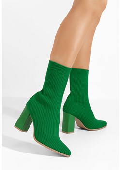 Zielone botki skarpetkowe Daisa ze sklepu Zapatos w kategorii Botki - zdjęcie 165299960