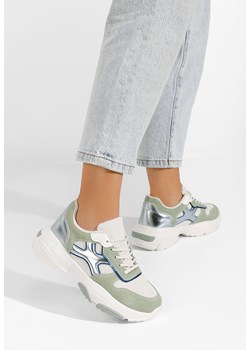 Zielone sneakersy damskie Michaela ze sklepu Zapatos w kategorii Buty sportowe damskie - zdjęcie 165300162