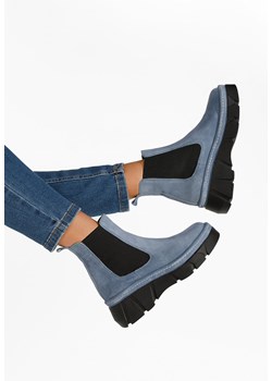 Niebieskie botki chelsea Avelyn ze sklepu Zapatos w kategorii Botki - zdjęcie 165300700