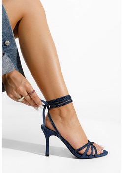 Niebieskie sandały na szpilce Ynola ze sklepu Zapatos w kategorii Sandały damskie - zdjęcie 165300754