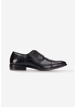 Czarne półbuty eleganckie męskie Velez ze sklepu Zapatos w kategorii Czółenka - zdjęcie 165300883