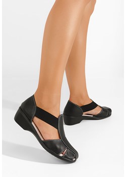 Czarne sandały na niskim obcasie Melona V3 ze sklepu Zapatos w kategorii Sandały damskie - zdjęcie 165300912
