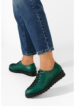 Zielone półbuty damskie Modeva V2 ze sklepu Zapatos w kategorii Półbuty damskie - zdjęcie 165301040