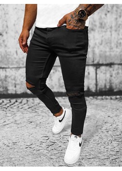 Spodnie jeansowe męskie czarne OZONEE E/5391/02 ze sklepu ozonee.pl w kategorii Jeansy męskie - zdjęcie 165301700