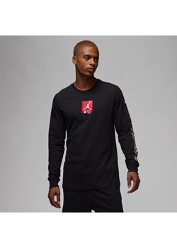 Męski T-shirt z długim rękawem Jordan Brand - Czerń ze sklepu Nike poland w kategorii T-shirty męskie - zdjęcie 165316911