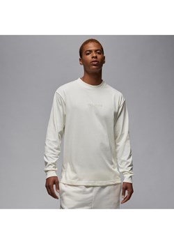 Męski T-shirt z długim rękawem Jordan Wordmark - Biel ze sklepu Nike poland w kategorii T-shirty męskie - zdjęcie 165316923