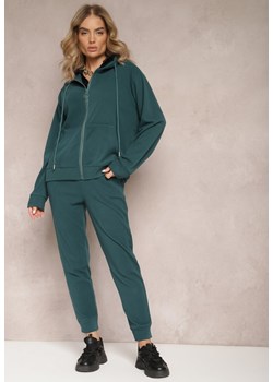 Zielony Komplet Dresowy 2-częściowy z Bluzą i Spodniami Seraphira ze sklepu Renee odzież w kategorii Dresy damskie - zdjęcie 165334473