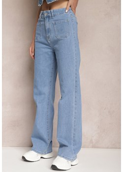 Jasnoniebieskie Jeansy Regular z Kieszeniami Galadria ze sklepu Renee odzież w kategorii Jeansy damskie - zdjęcie 165334501