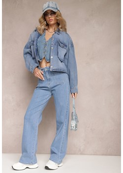 Jasnoniebieskie Jeansy Regular z Kieszeniami Galadria ze sklepu Renee odzież w kategorii Jeansy damskie - zdjęcie 165334503