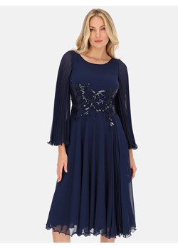 Zwiewna sukienka midi z koronkową wstawką L'AF Sharon ze sklepu Eye For Fashion w kategorii Sukienki - zdjęcie 165337873